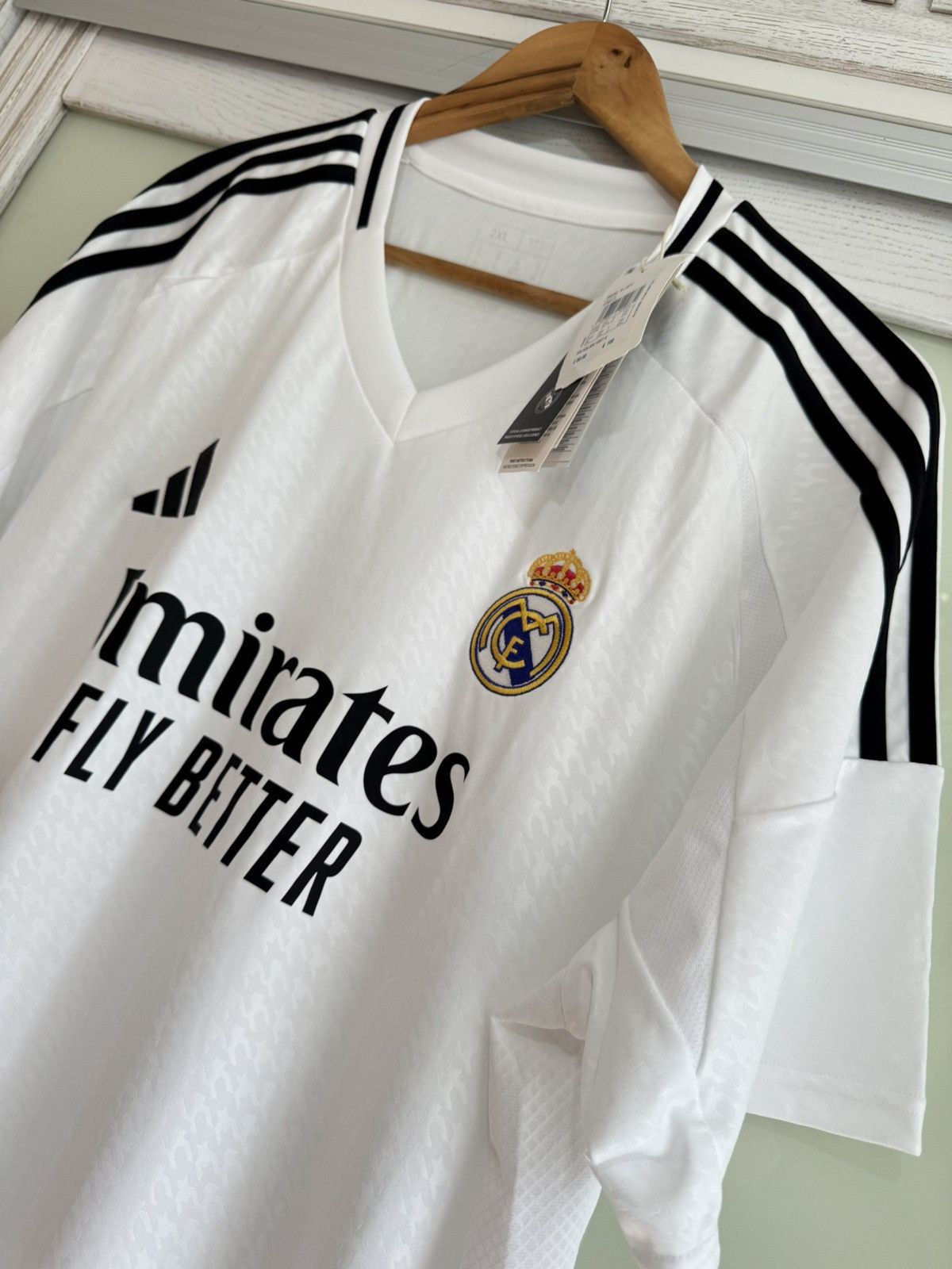 Adidas BNWT Real Madrid 2024-2025 Home Soccer Jersey Football Shirt Size US XXL / EU 58 / 5 - 7 Thumbnail