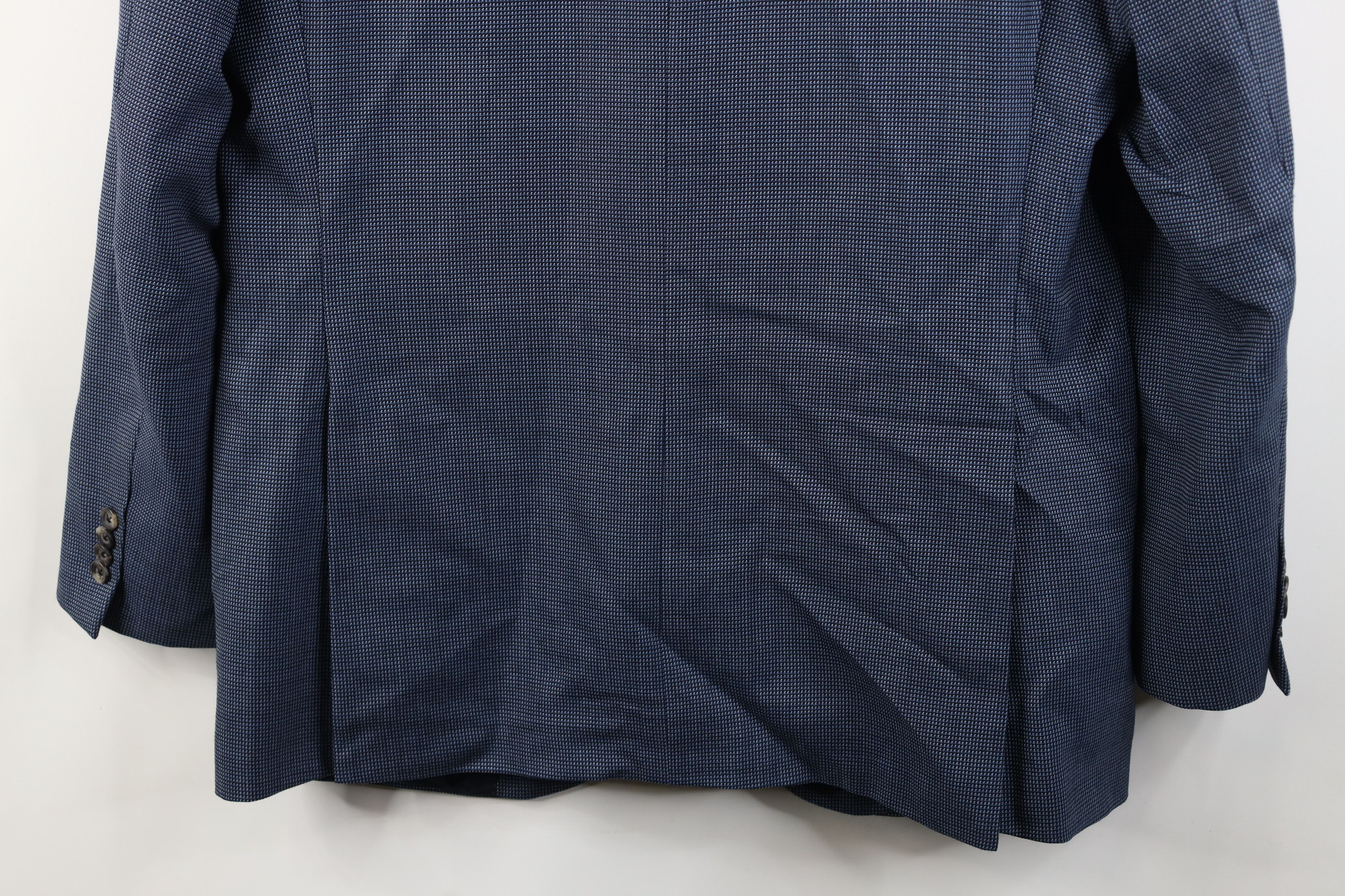 Daniel Cremieux Ing Loro Piana Wool Button Suit Coat Blazer Jacket Blue Size US XL / EU 56 / 4 - 17 Thumbnail