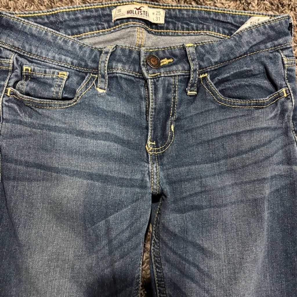 Hollister Hollister Women's Classic Blue Skinny Jeans Size 25" / US 0 / IT 36 - 2 Thumbnail