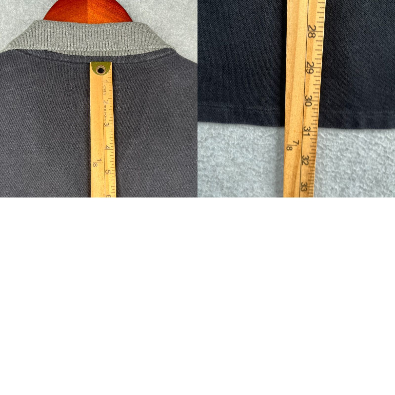 Express Express Polo Shirt Mens XL Black Gray Collar Logo Embroidered Pique Short Sleeve Button Cotton Business Casual Workwear Size US XL / EU 56 / 4 - 8 Thumbnail