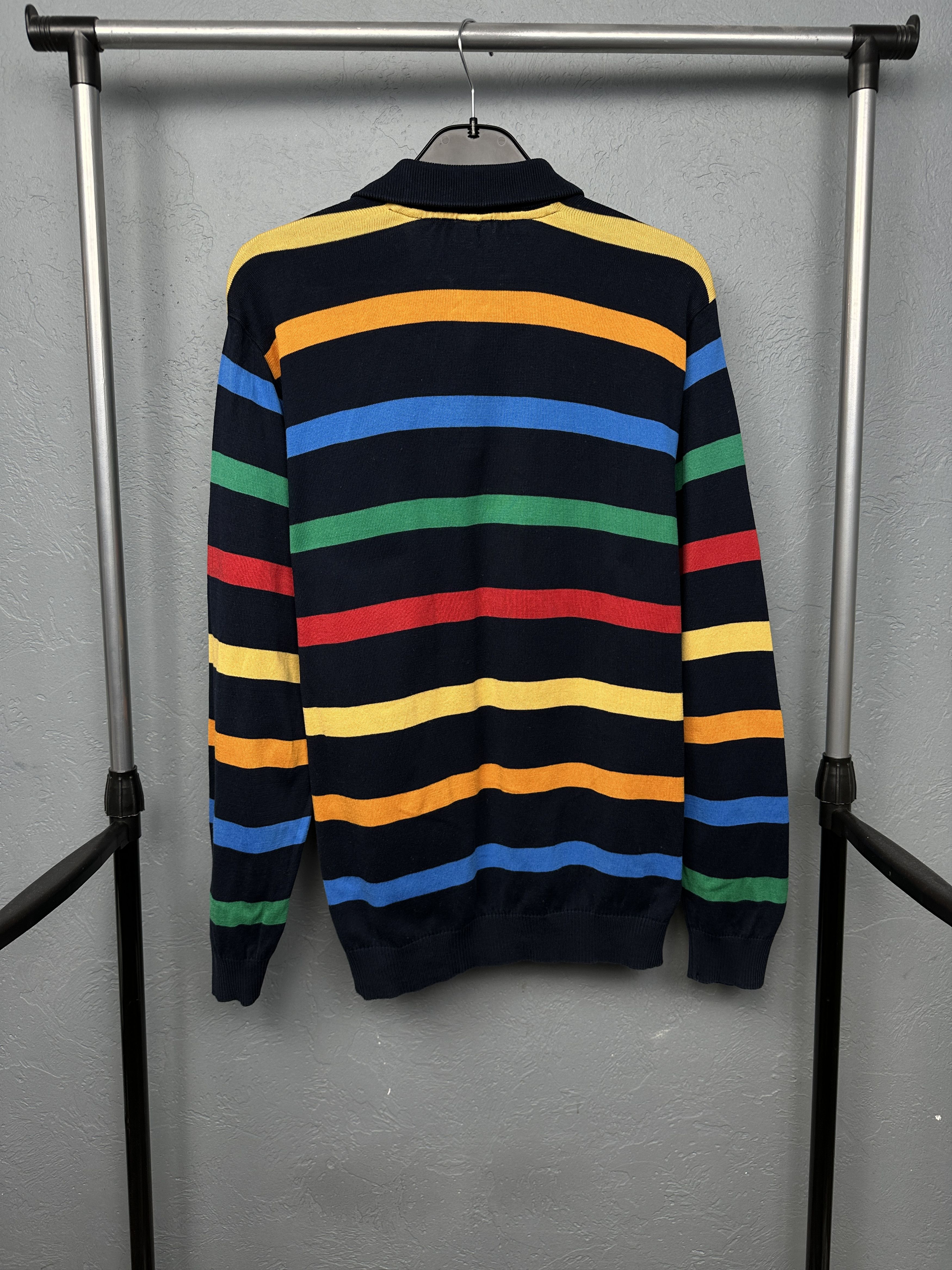 Paul & Shark Paul & Shark Vintage Mens Striped 1\4 Zip Sweater Size US M / EU 48-50 / 2 - 7 Thumbnail