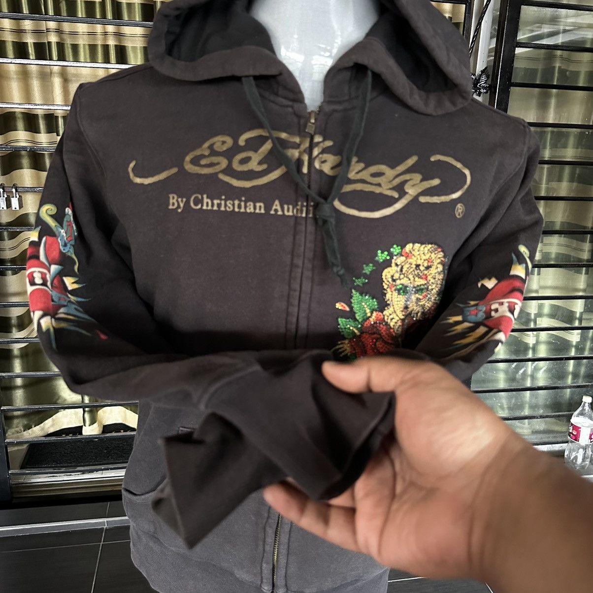 Ed Hardy Vintage Ed Hardy Big Logo Hoodie Size US L / EU 52-54 / 3 - 8 Thumbnail