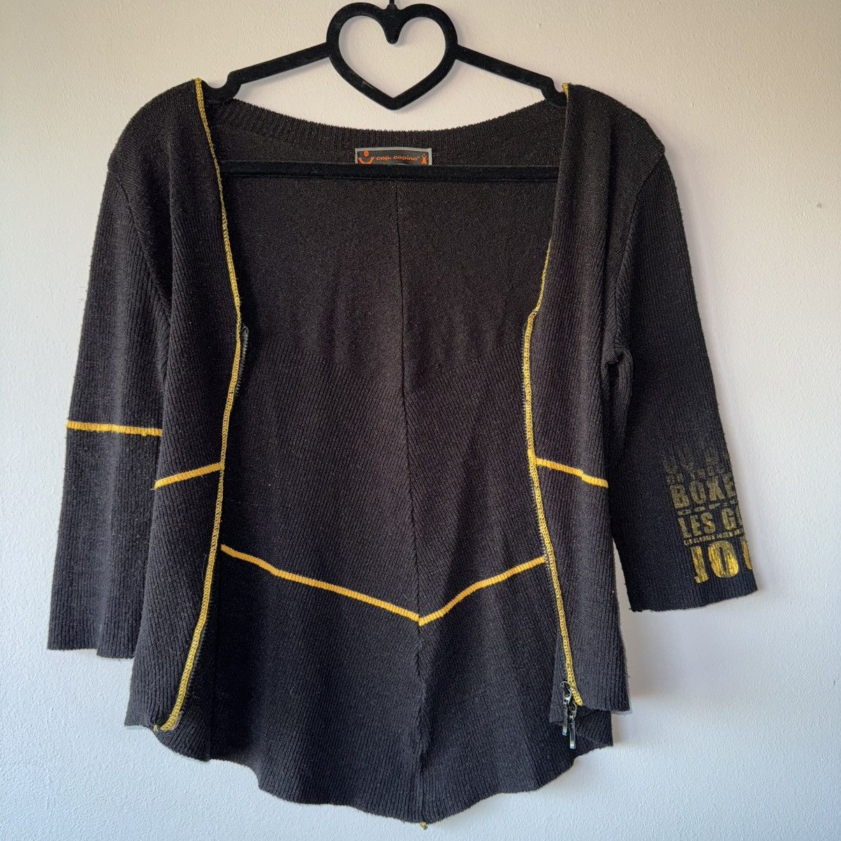 Vintage Cop Copine Vintage Y2K Top Zip Up Sweater Size S / US 4 / IT 40 - 3 Thumbnail