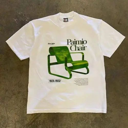 VIBE Street fashion retro chair print t-shirt Size US M / EU 48-50 / 2 - 3 Thumbnail