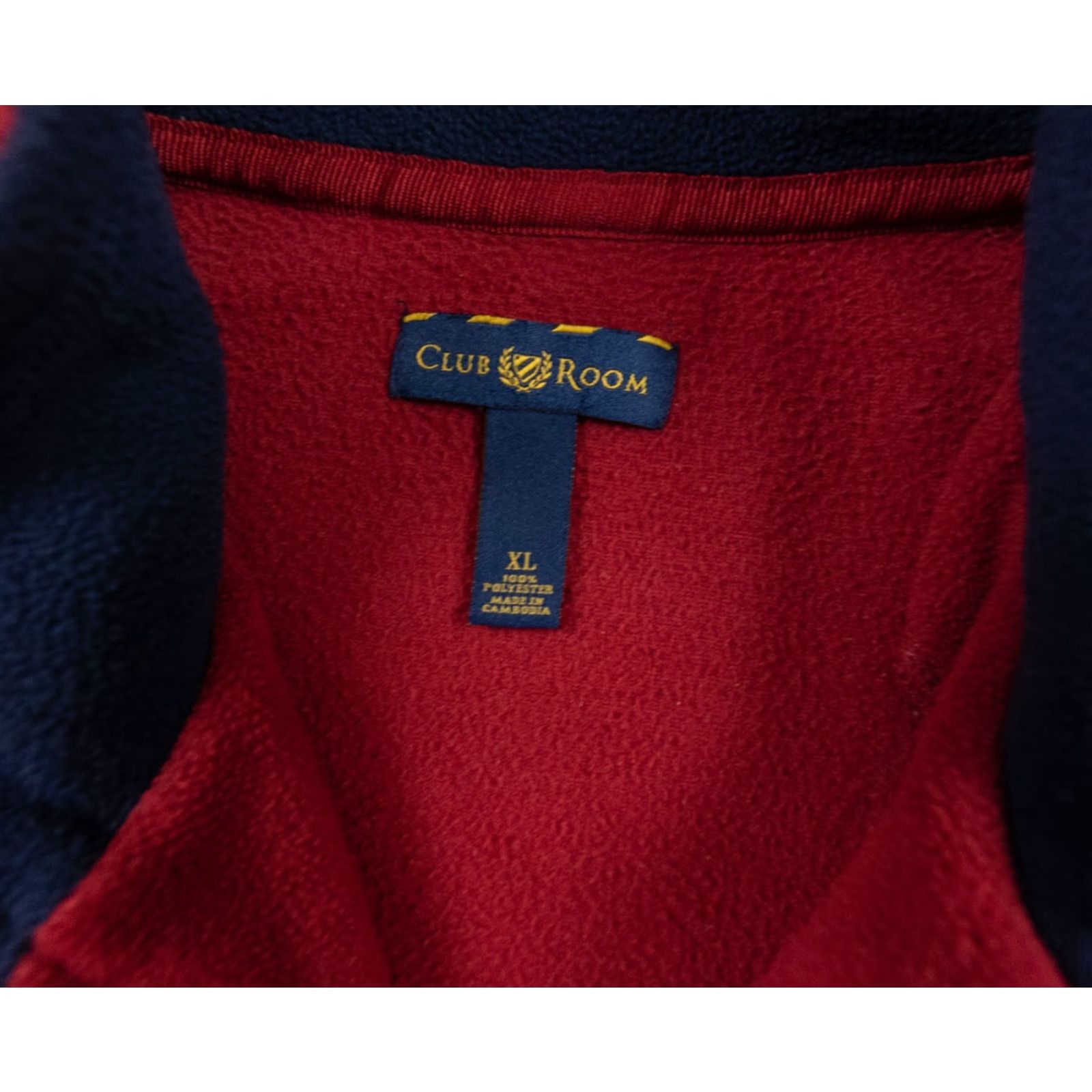 Club Room Club Room Men’s XL Red Fleece 1/4 Zip Sweater Pullover Long Sleeve Jersey Style Casual Business Travel Size US XL / EU 56 / 4 - 4 Thumbnail