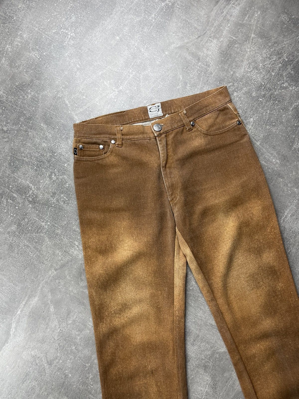 Roberto Cavalli Cavalli Jeans Vintage Denim Jenas Brown Beer Tan Size 29 Size 29" - 8 Thumbnail