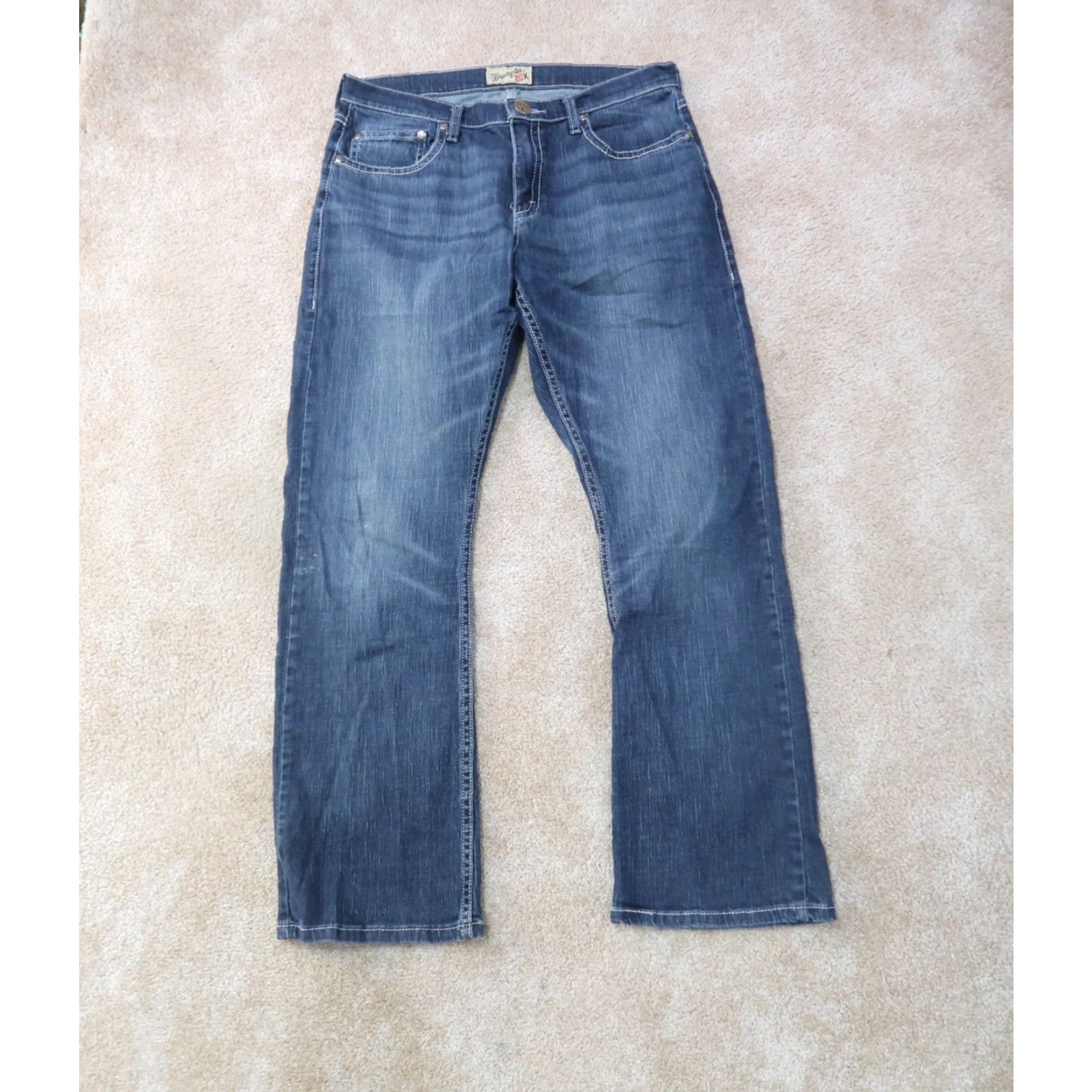Wrangler Wrangler 20X Bootcut Jeans Men 34x32 Denim Blue Relaxed 5-Pocket Wrangler 20X Cowboy Western Size US 34 / EU 50 - 2 Thumbnail