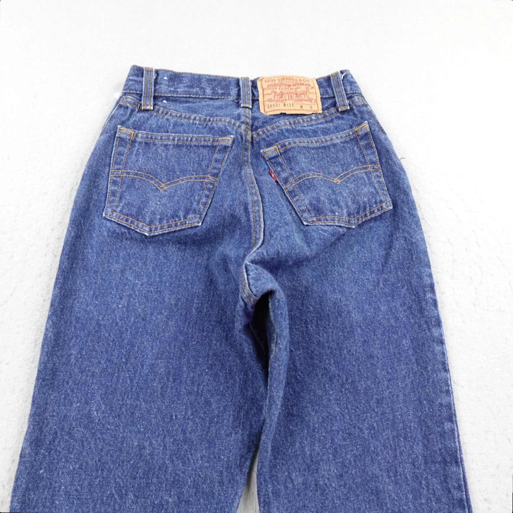 Levi's Vintage Levi's Jeans Women 5 Blue Denim Wash'em Hot Tag Button Fly 26501 0116 80s Size 27" / US 4 / IT 40 - 6 Thumbnail