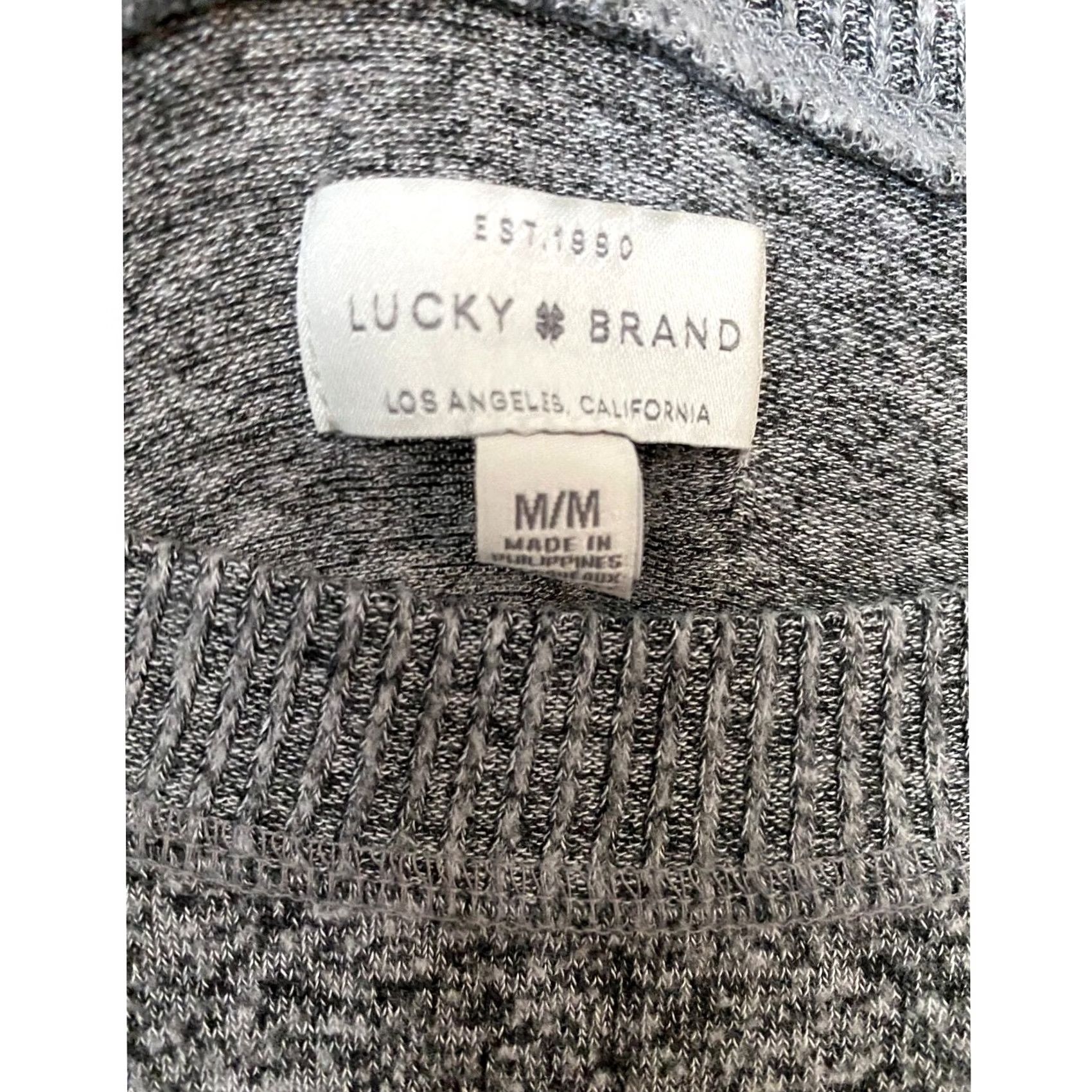 Lucky Brand Lucky Brand Women's Lightweight Gray Crew Neck Sweater Pullover - Medium Size M / US 6-8 / IT 42-44 - 6 Thumbnail