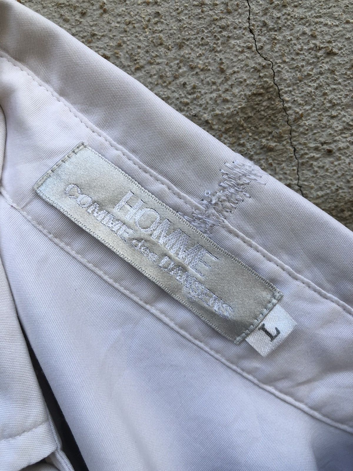Comme des Garcons Homme × Japanese Brand × Vintage Rare!! Vintage Homme Comme Des Dansens Button Up Shirt Size US L / EU 52-54 / 3 - 4 Thumbnail