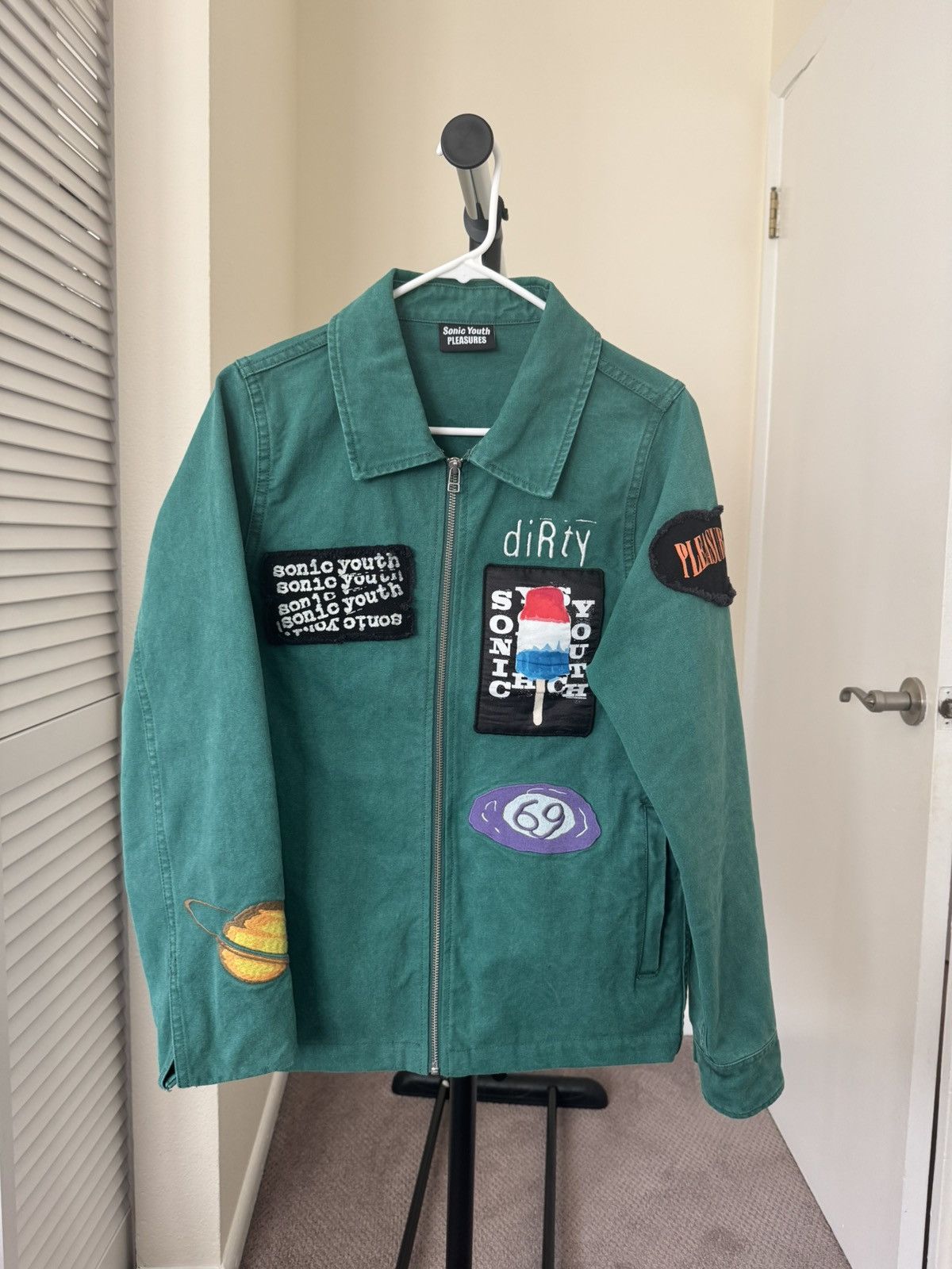 Pleasures Sonic Youth Canvas Jacket Size US S / EU 44-46 / 1 - 1 Thumbnail