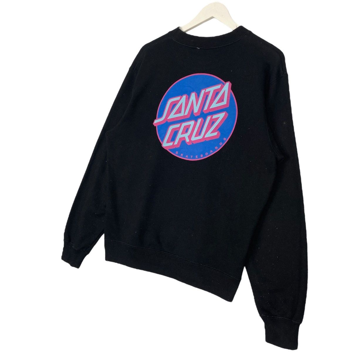 Vintage Vintage Santa Cruz Skateboard Hoodie Back Hit Black Size L Size US L / EU 52-54 / 3 - 2 Thumbnail