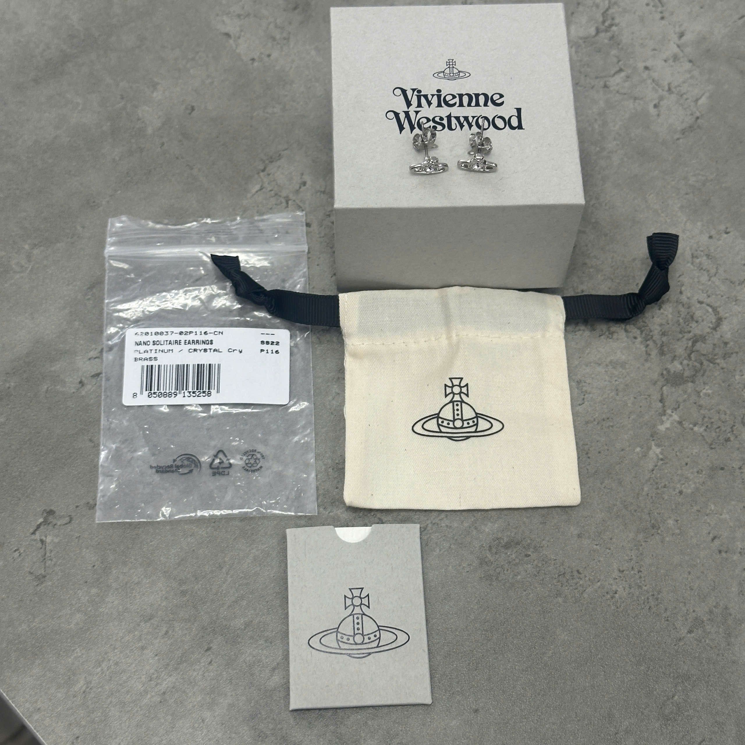 Vivienne Westwood VIVIENNE WESTWOOD Nano Solitaire Earrings Size ONE SIZE - 5 Thumbnail