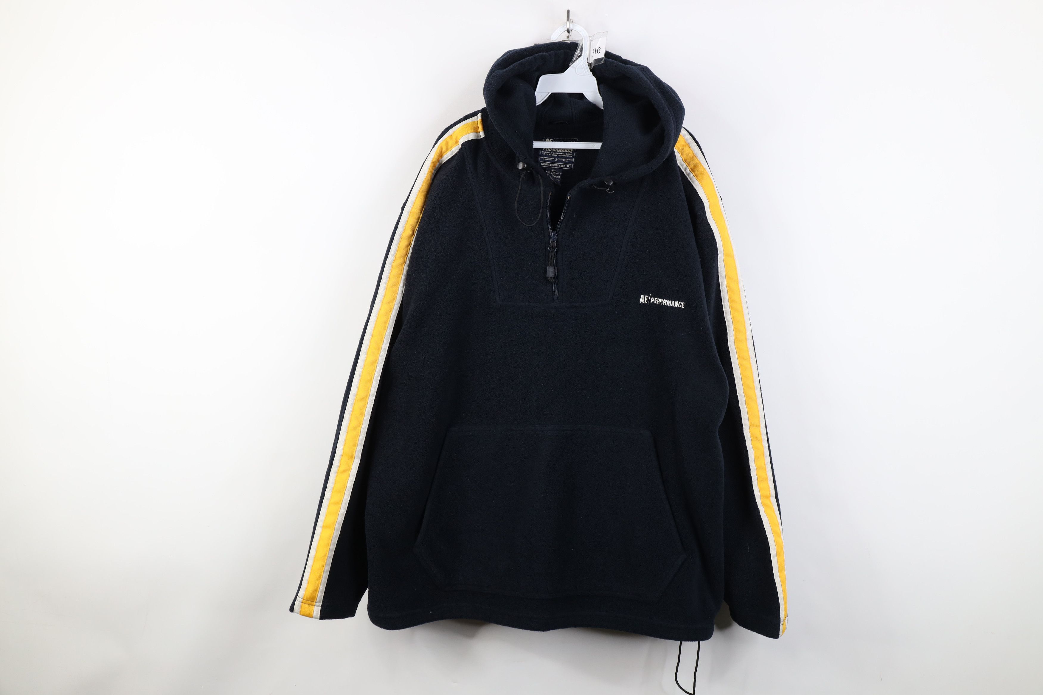 Vintage 90s Y2K American Eagle Half Zip Fleece Hoodie