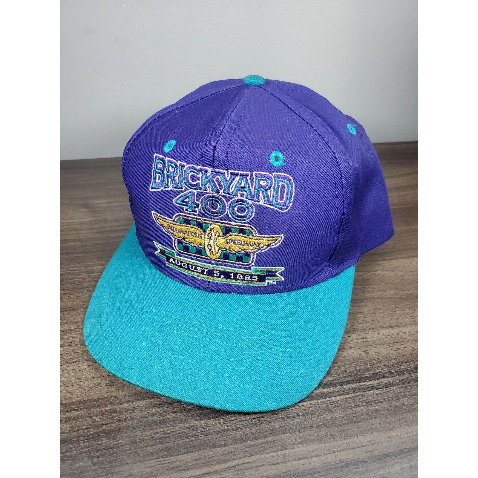 Logo 7 × Vintage Vintage NASCAR 1995 Brickyard 400 Racing Snapback Hat Cap Size ONE SIZE - 1 Thumbnail
