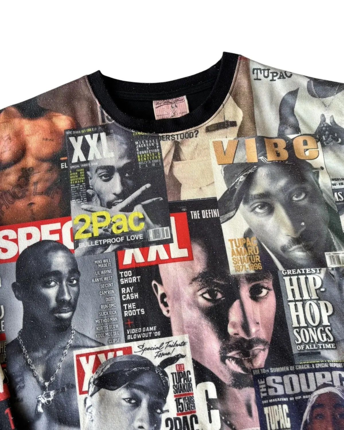 Rap Tees × Vintage RARE🔥TUPAC SHAKUR ALL OVER PRINT OVERSIZED SWEATSHIRT SMW Size US XL / EU 56 / 4 - 5 Thumbnail