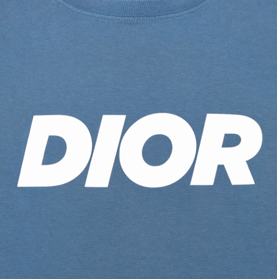 Dior o1w1db10525 483J69 Relaxed-Fit T-Shirt in Blue Size US M / EU 48-50 / 2 - 3 Thumbnail