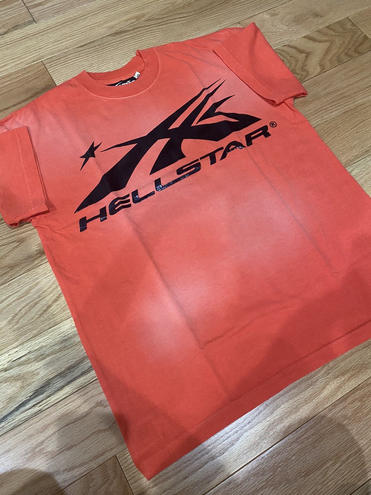 image of Hellstar Sports Logo Gel Tee in Red, Men's (Size Small)