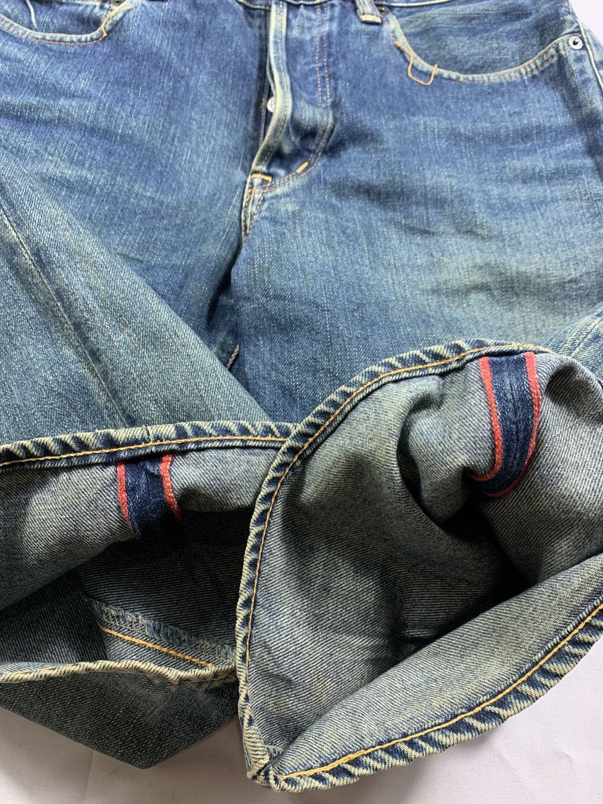 Blue Blue Japan BLUE BLUE JAPAN DENIM SELVEDGE SHORT Size US 30 / EU 46 - 4 Thumbnail