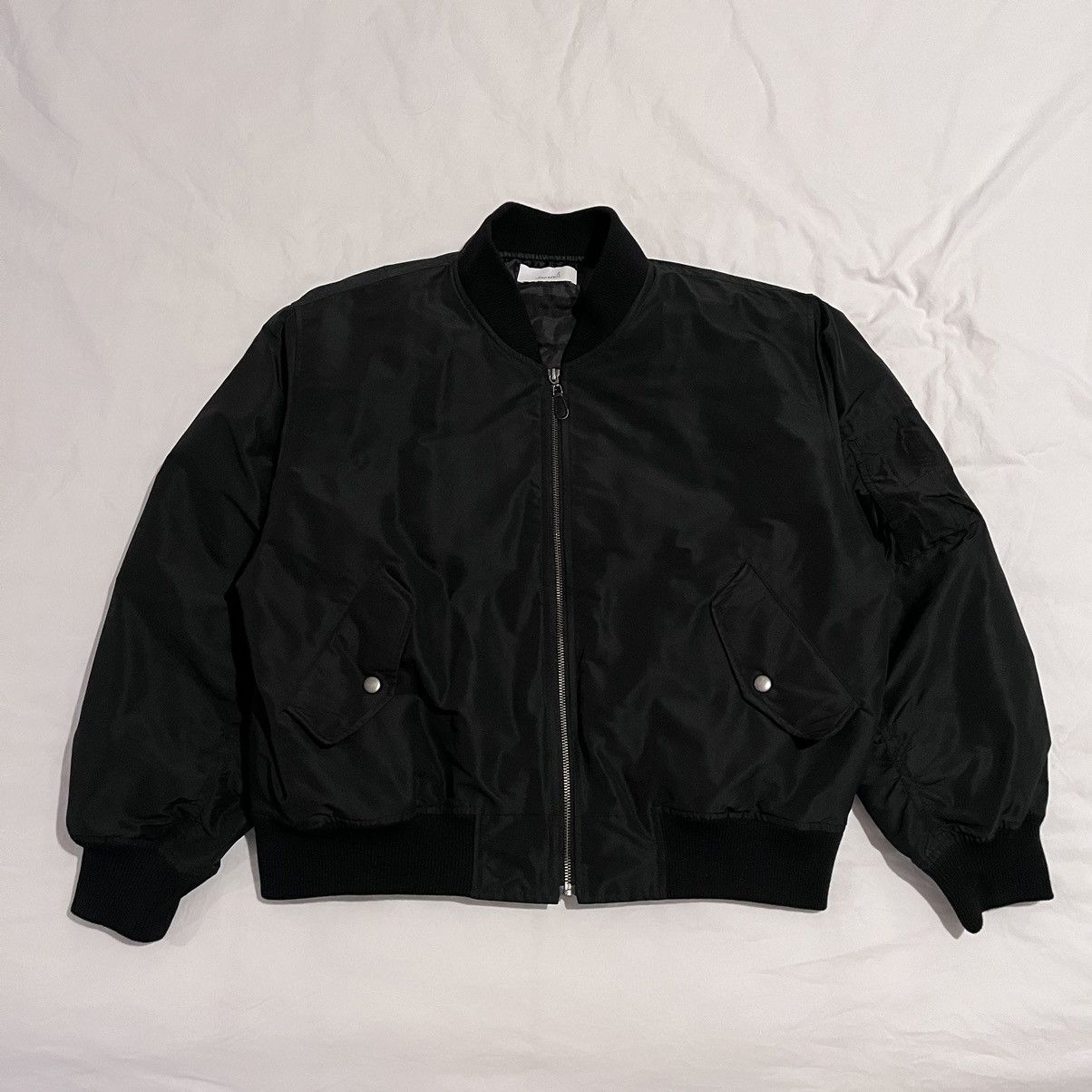 Soerte/Oversize chambray MA-1