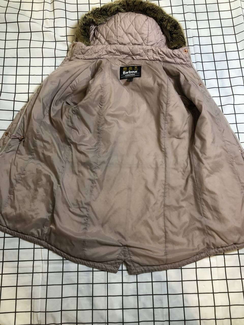 Barbour BARBOUR Womens International Latte Enduro Quilt Jacket Size M / US 6-8 / IT 42-44 - 10 Thumbnail