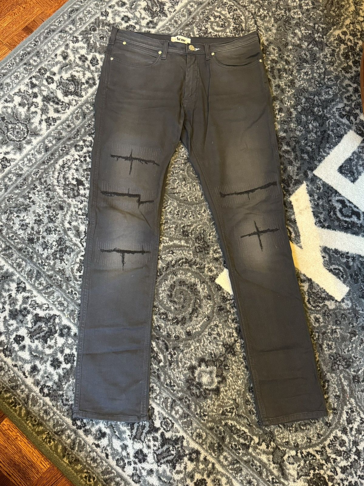 image of Acne Studios x Vintage Acne Max Thor Jeans in Black, Men's (Size 32)