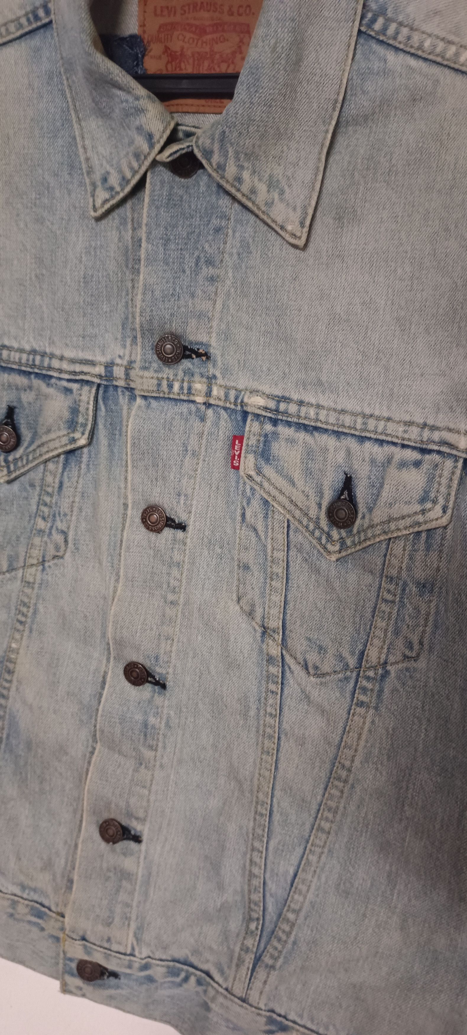 Levi's Vintage🔥 Levis Big E Truckers Jacket Lot 71557 Size 40 Size US M / EU 48-50 / 2 - 7 Thumbnail