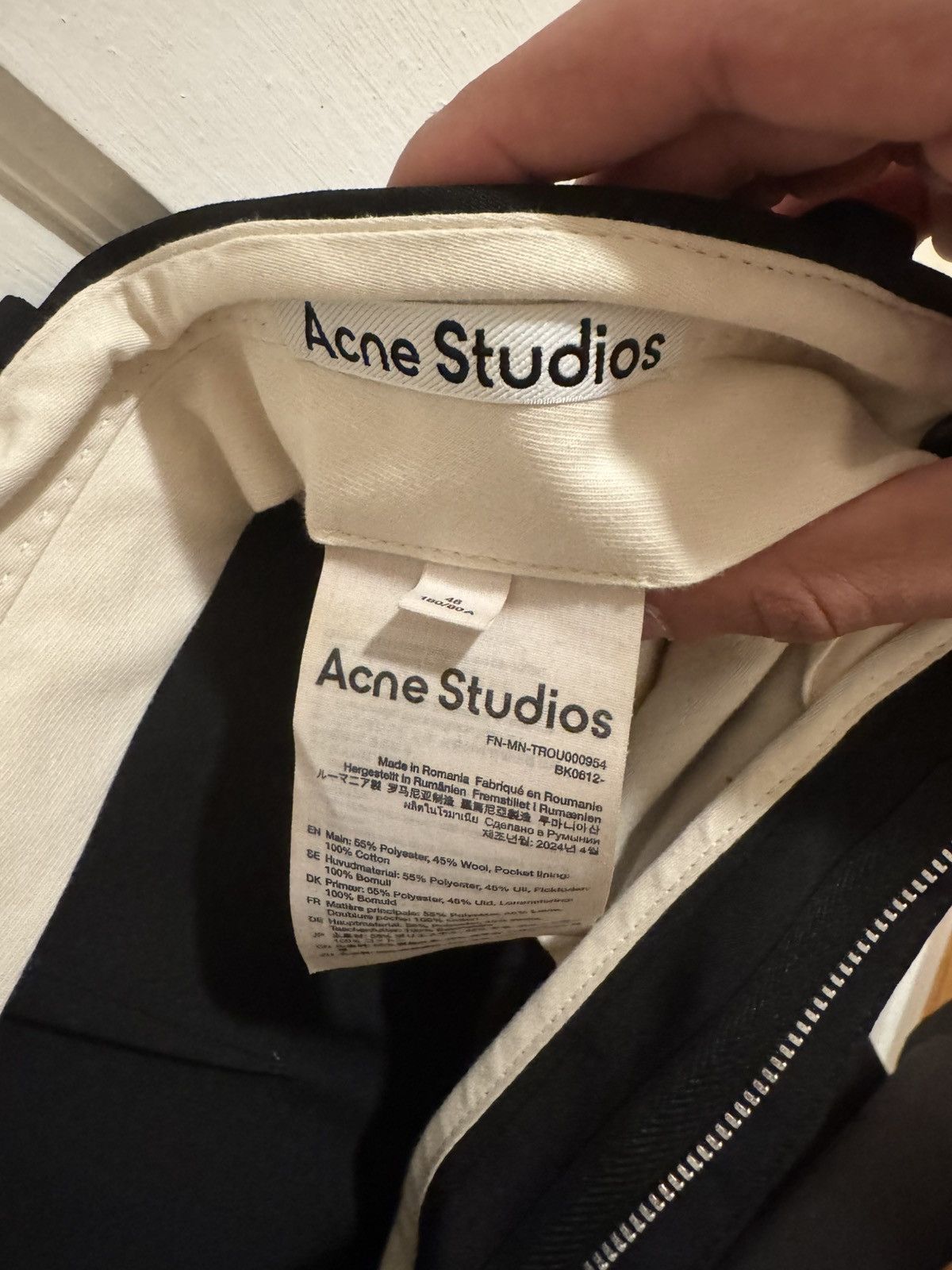 Acne Studios Acne Studio Tailored Wide Leg Trousers Size US 32 / EU 48 - 3 Thumbnail