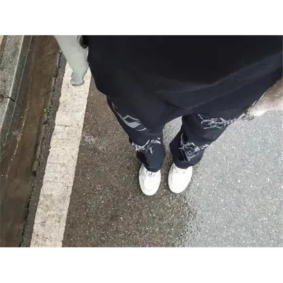 Japanese Brand × Jean Printed Patchwork Male Baggy Jeans Size US 32 / EU 48 - 2 Thumbnail