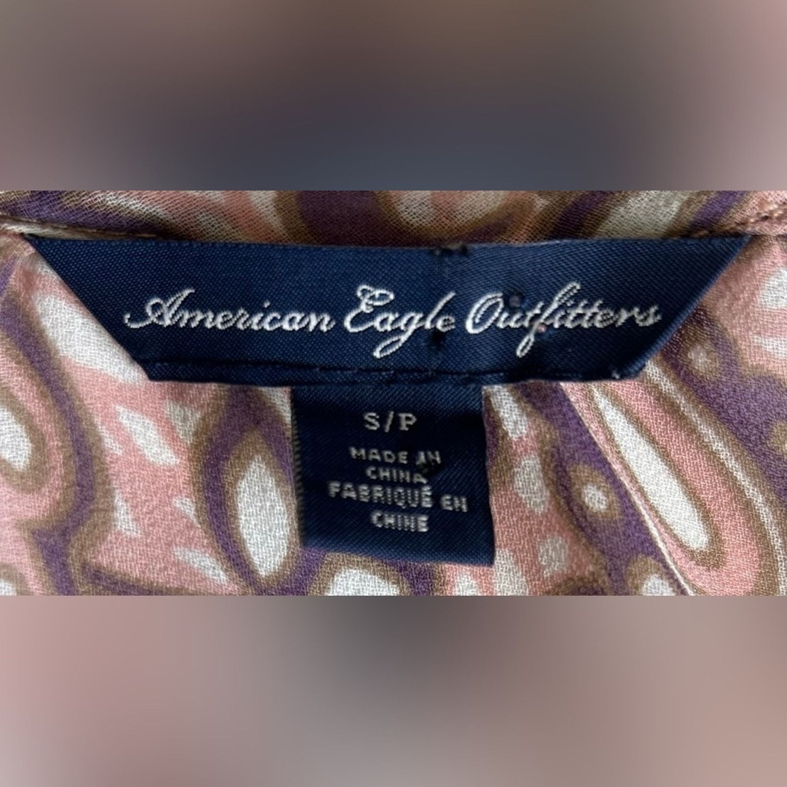 American Eagle Outfitters American Eagle | Multicolor Paisley Floral Top | Small Size S / US 4 / IT 40 - 3 Thumbnail