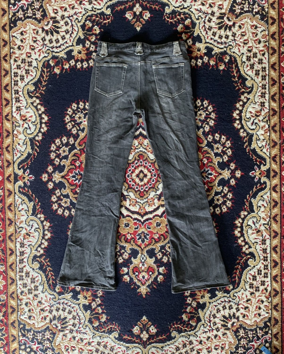 Japanese Brand Vintage Flare ORIRIN Bootcut Side Button Leg Denim Size 28" / US 6 / IT 42 - 2 Thumbnail