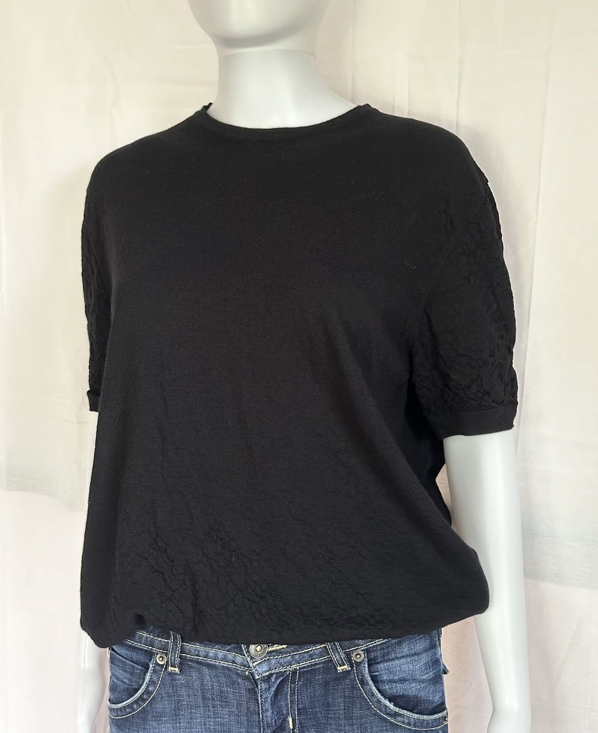 Prada Prada Milano Black Blouse Size M / US 6-8 / IT 42-44 - 2 Thumbnail