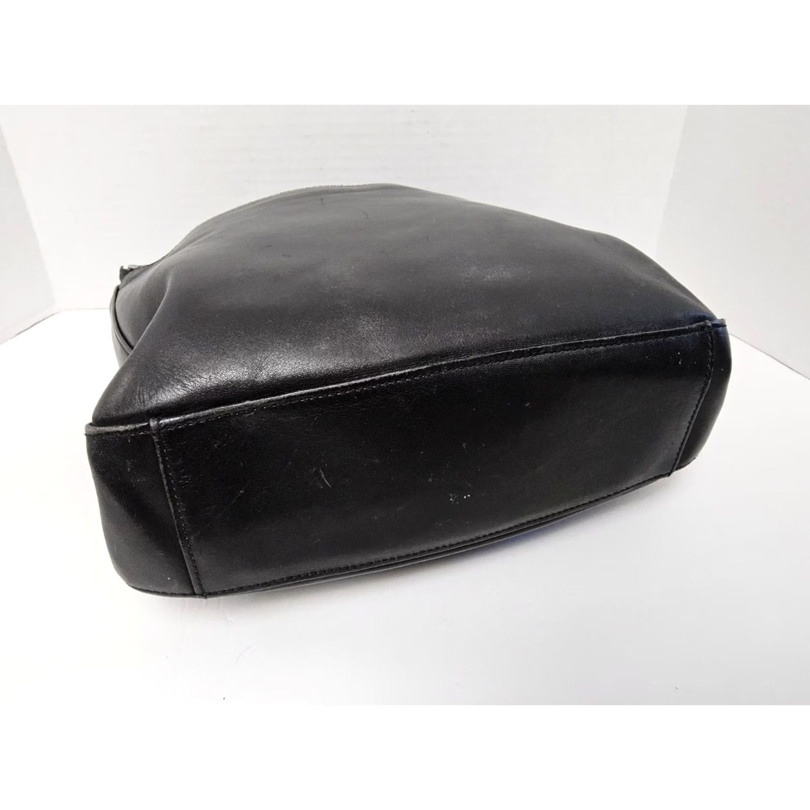 Coach VINTAGE Coach Shoulder Bag Purse Unisex Adults Leather Black 9180 USA 12.5x11.5x3.5 Size ONE SIZE - 5 Thumbnail