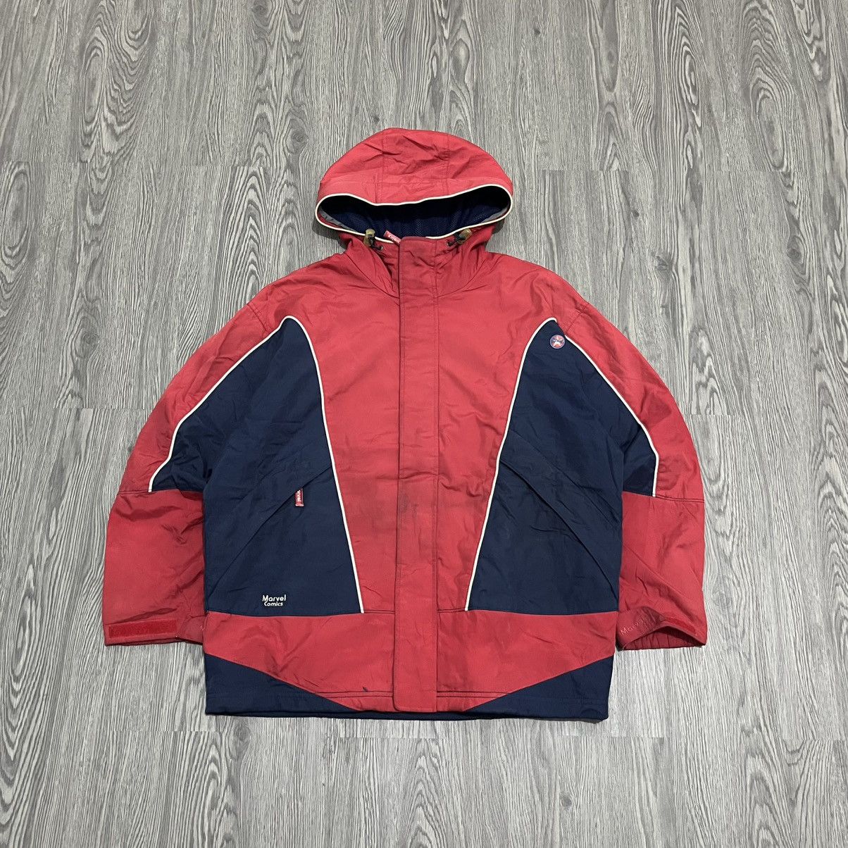 Marvel Comics VTG Marvel Comics Puffer Jacket Red on Navy Size US M / EU 48-50 / 2 - 1 Thumbnail