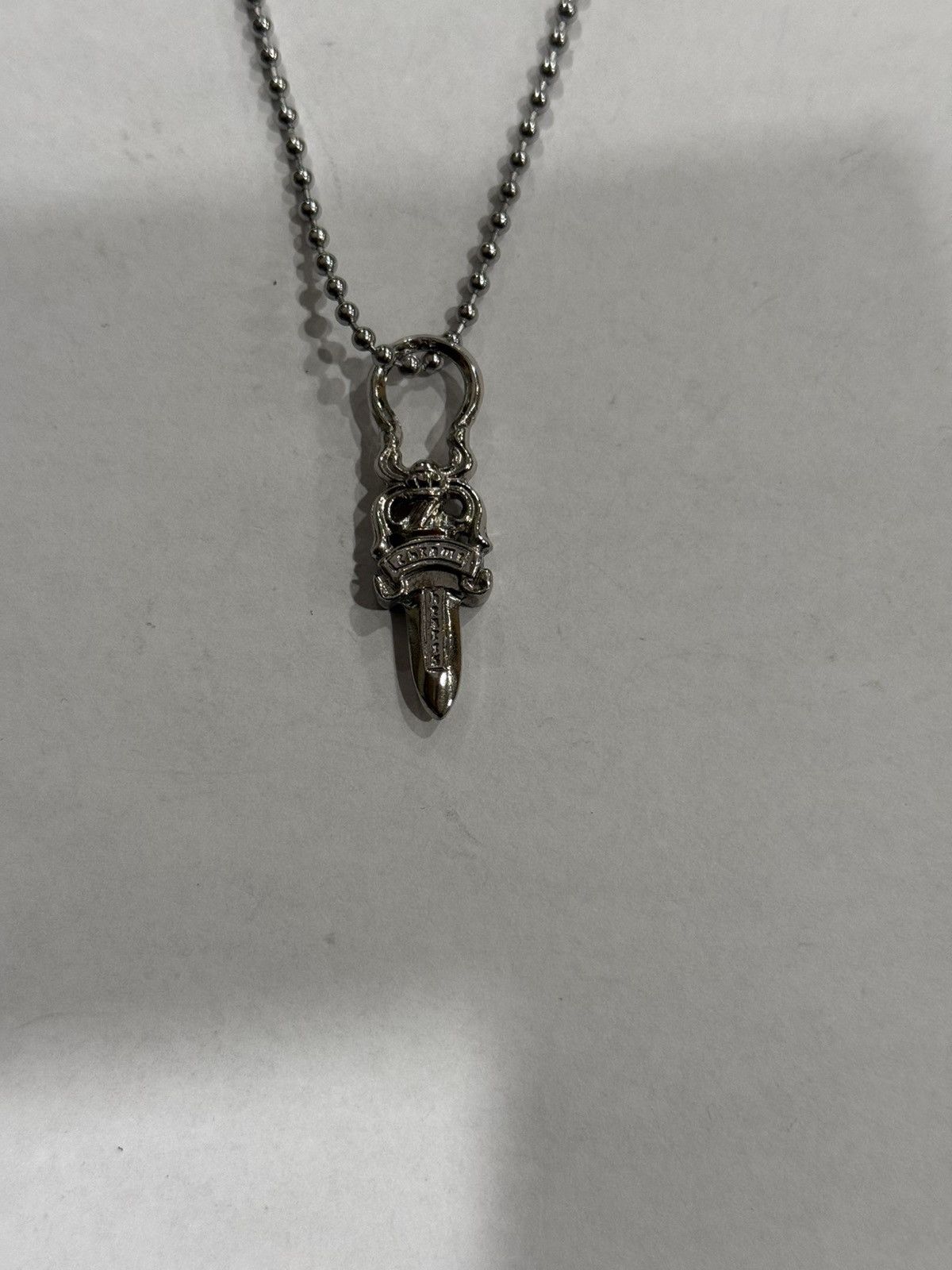 Chrome Hearts Dagger Necklace with Ball Chain | Grailed