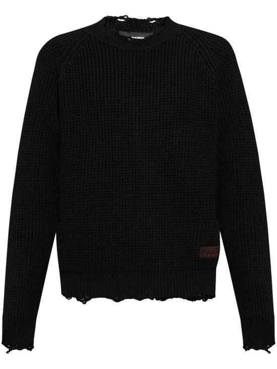 Dsquared2 DSQUARED2 Men Sweater S74HA1446D13040 900 BLACK Size US S / EU 44-46 / 1 - 1 Thumbnail