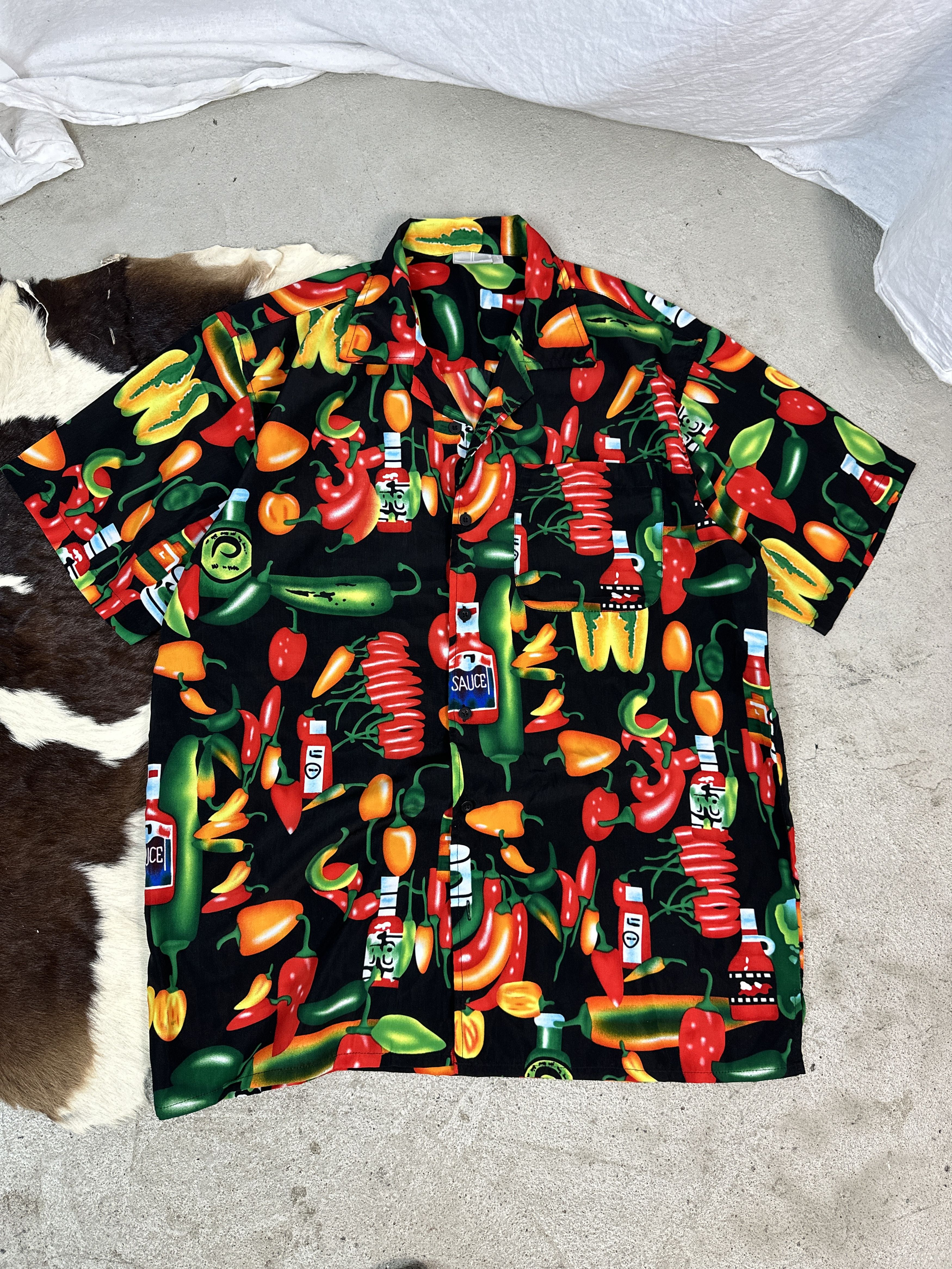 Vintage Vintage Spicy Chilli Summer Shirt Size US L / EU 52-54 / 3 - 2 Thumbnail