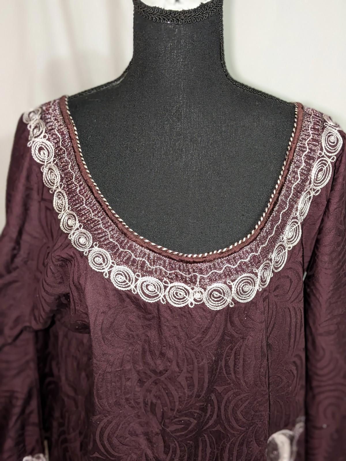 Handmade VTG Handmade Brown Tribal Embroidered Moo Moo Dress 3XL Size 3XL / US 20-22 - 9 Thumbnail