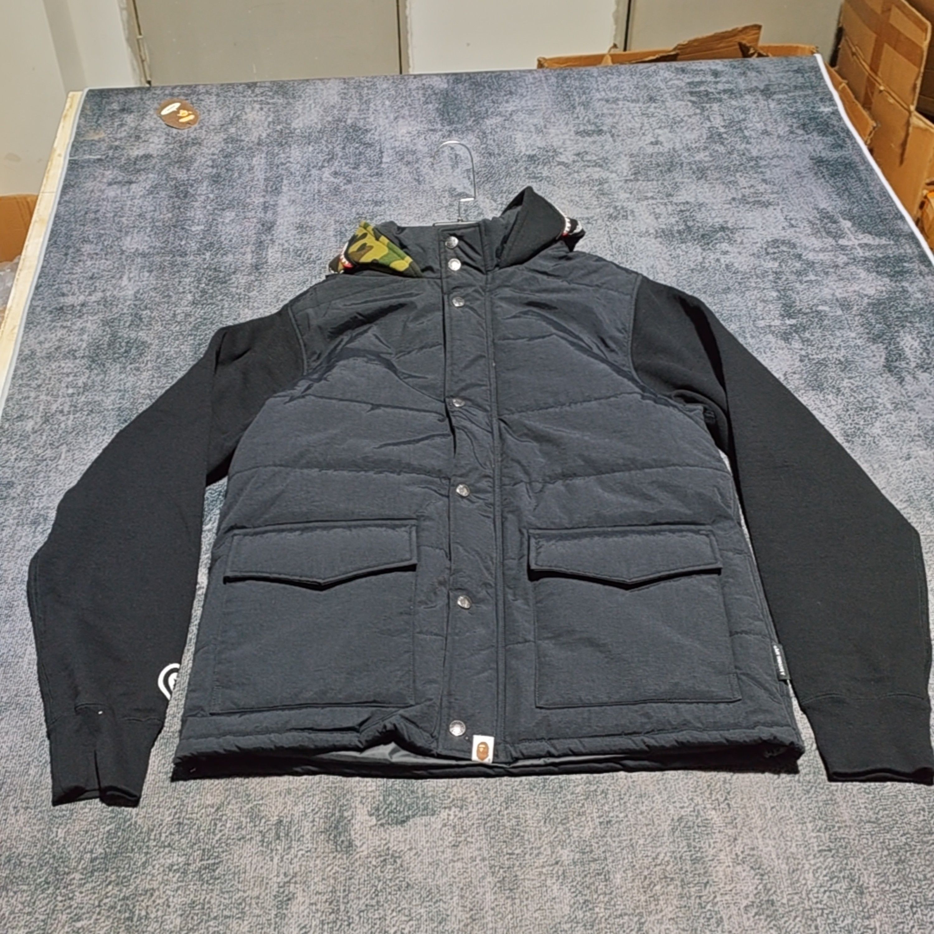 Bape A BATHING APE Camo Shark Hooded Jacket XL Size US XL / EU 56 / 4 - 1 Thumbnail