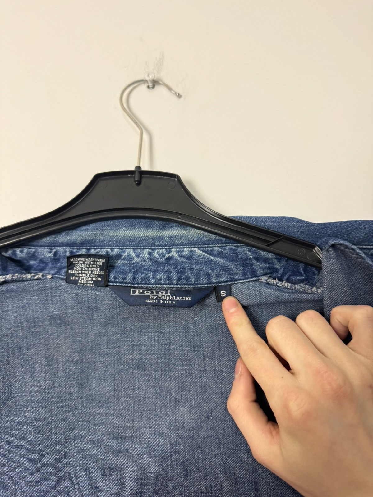 Polo Ralph Lauren Vintage 1980S Made In USA Polo Ralph Lauren Denim jacket Size US S / EU 44-46 / 1 - 16 Thumbnail