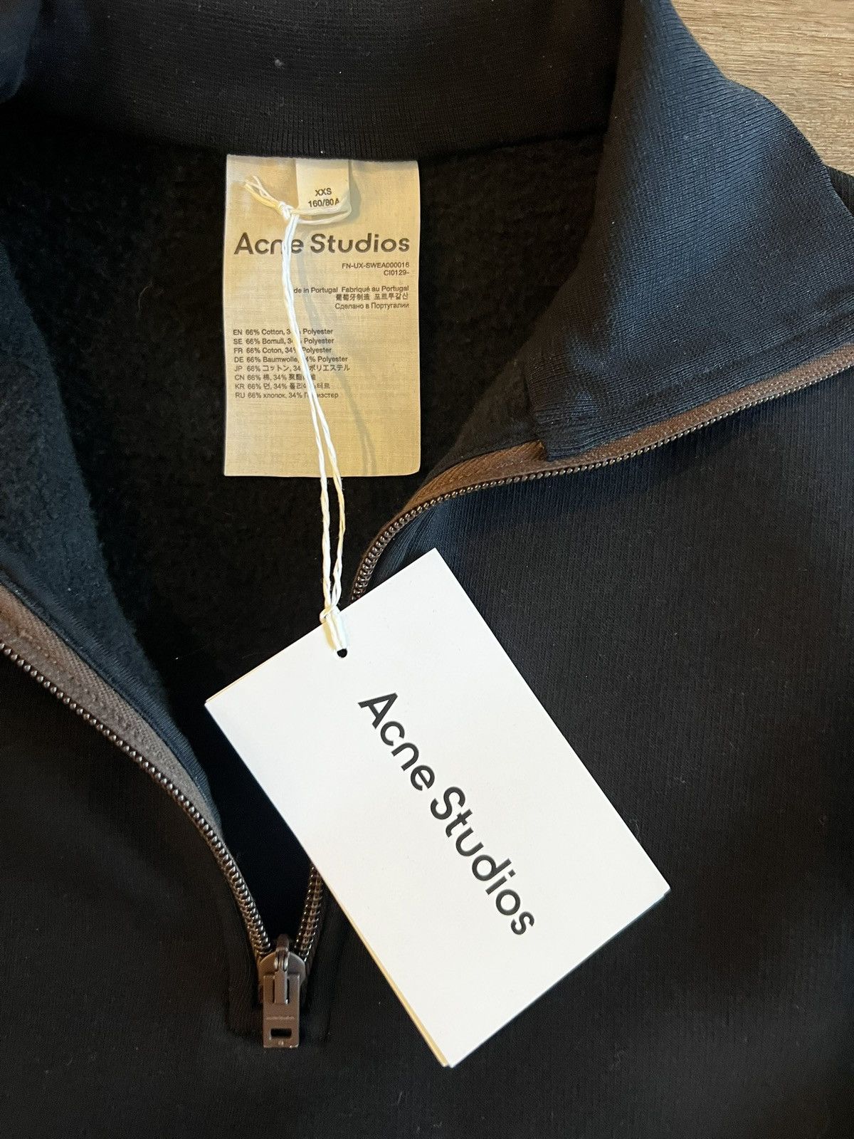 Acne Studios Acne Studios Black Quarter Zip size XXS Size US XXS / EU 40 - 3 Thumbnail