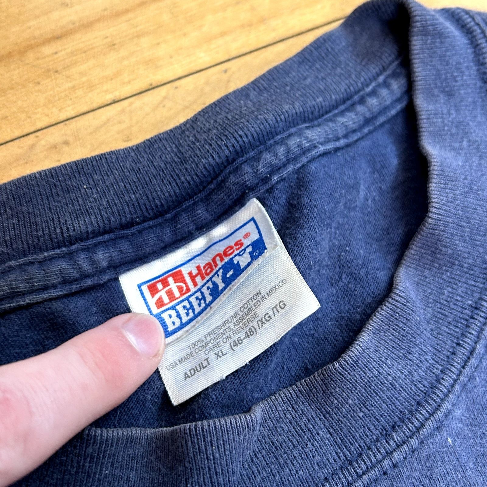 Hanes Y2K Blue Jeep T-Shirt XL Size US XL / EU 56 / 4 - 5 Thumbnail