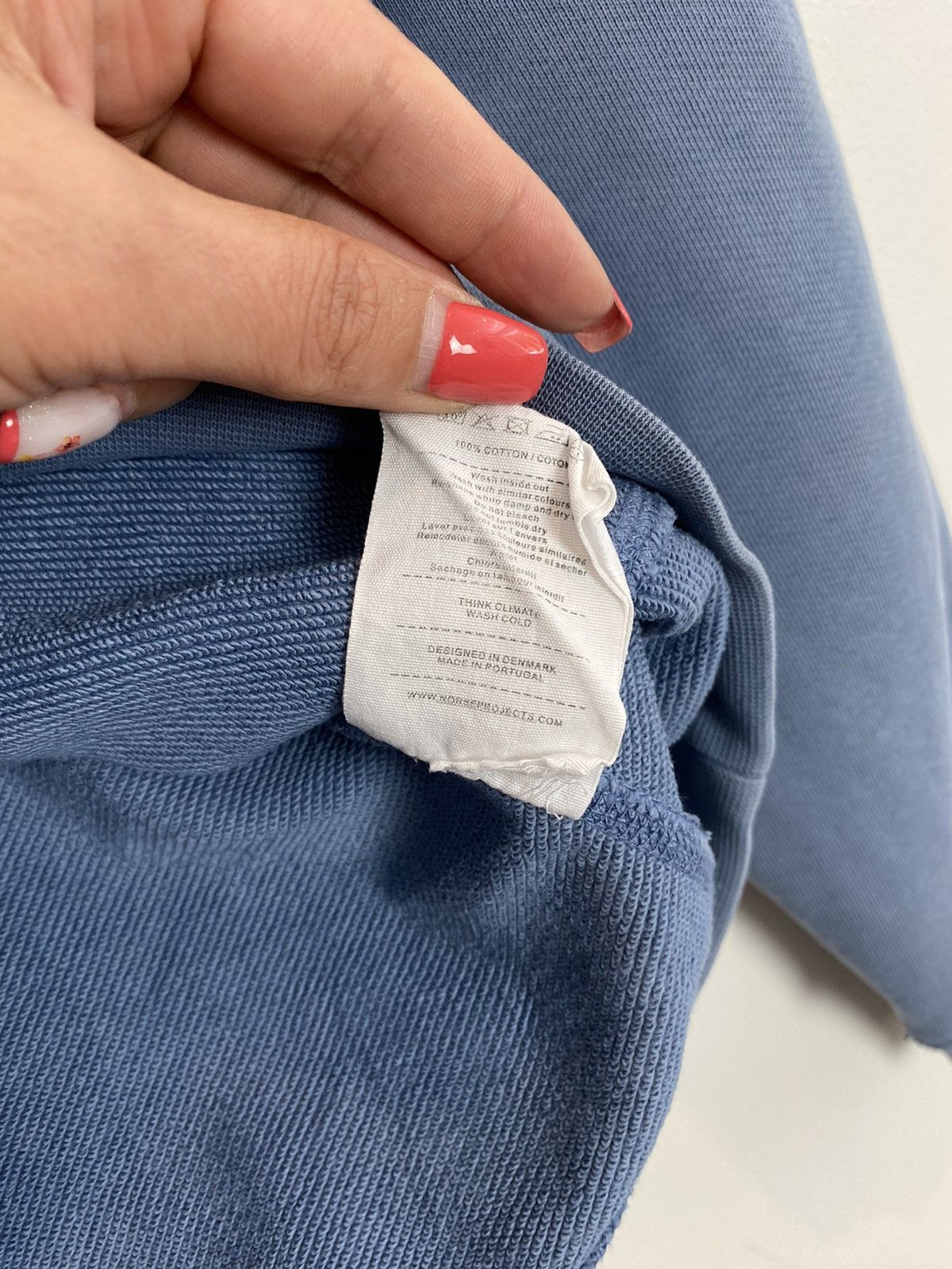 Norse Projects Norse Projects NP04 Long Sleeve Sweatshirt Men’s Size M Blue Size US M / EU 48-50 / 2 - 5 Thumbnail