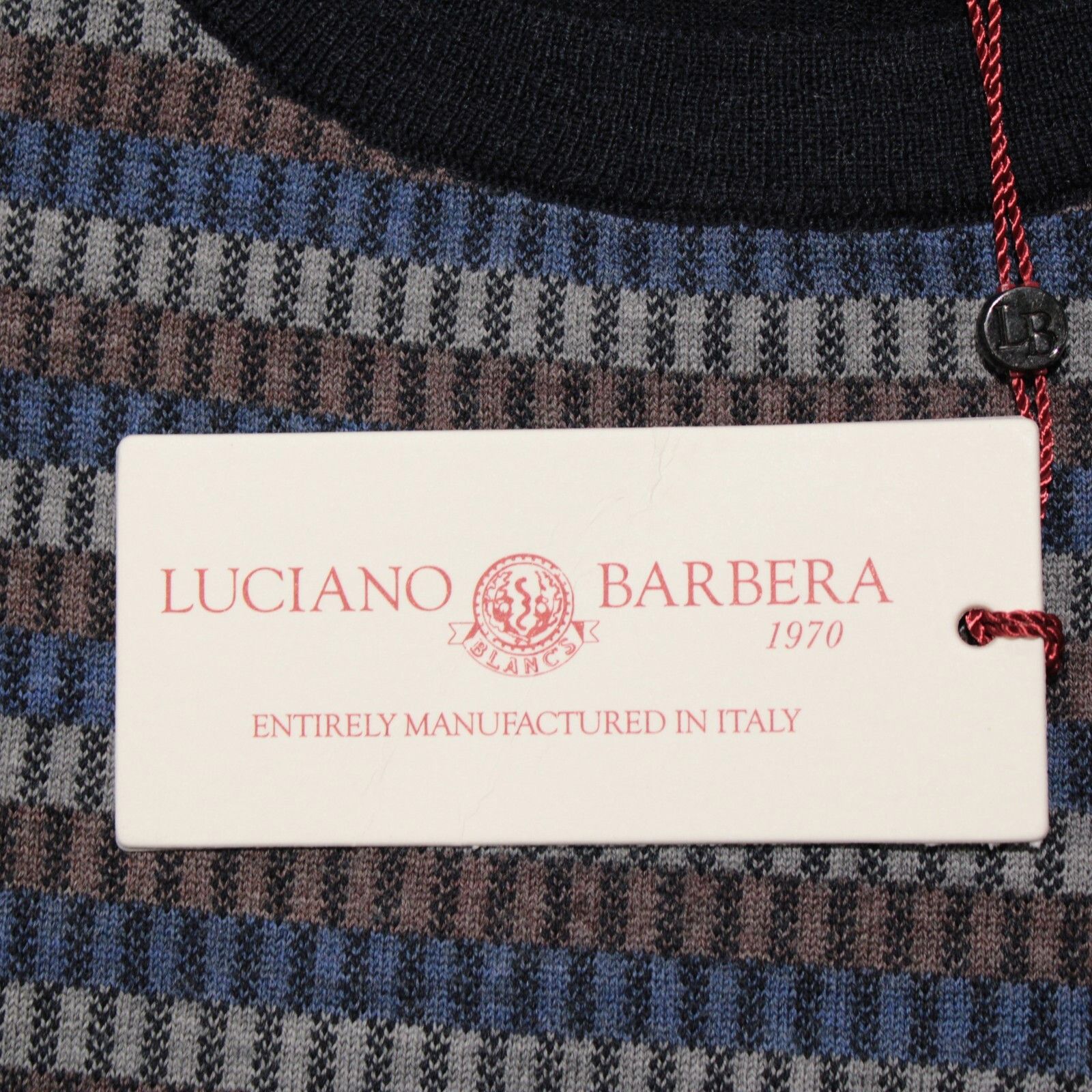 Luciano Barbera Luciano Barbera Sweater Size US M in Blue Size US M / EU 48-50 / 2 - 2 Thumbnail