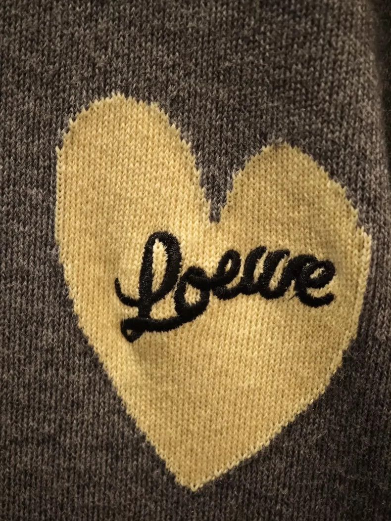 Loewe LOEWE Floral heart pattern round neck loose long sleeve wo Size US S / EU 44-46 / 1 - 4 Thumbnail
