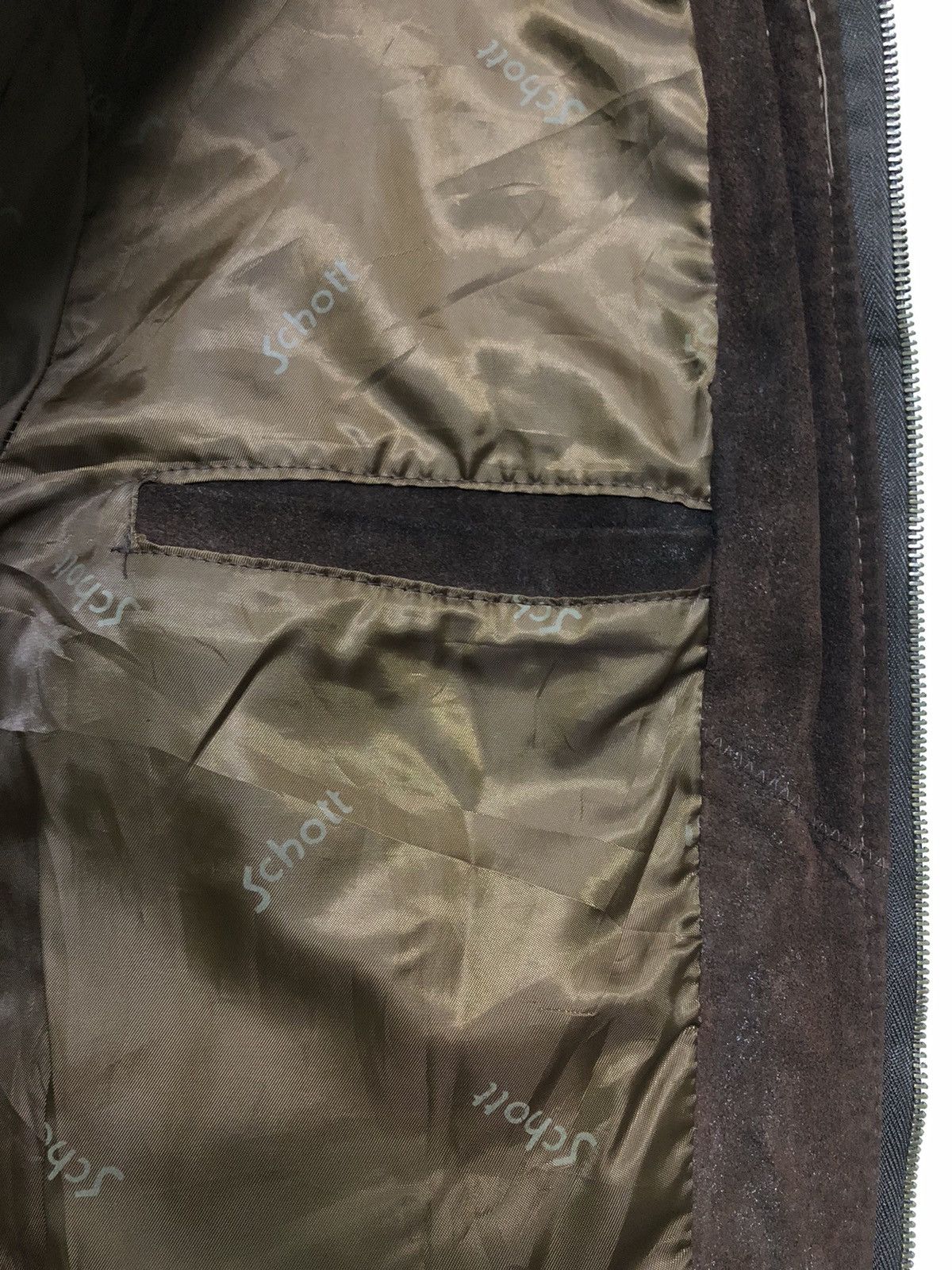 Schott Vintage Schott 90s suede Leather Jacket Size US L / EU 52-54 / 3 - 7 Thumbnail