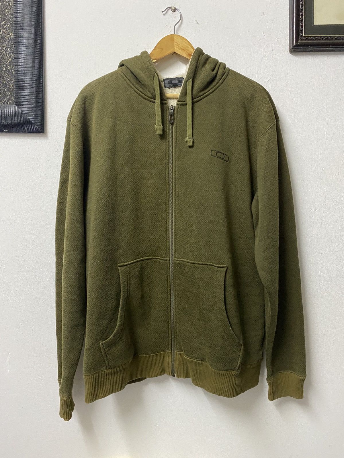 Oakley Vintage y2k oakley winter solid hoodie olive green Size US L / EU 52-54 / 3 - 1 Thumbnail