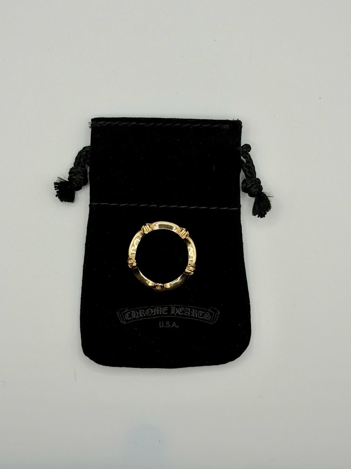 Chrome Hearts Chrome Hearts 22K Gold Bone Ring Size ONE SIZE - 7 Thumbnail