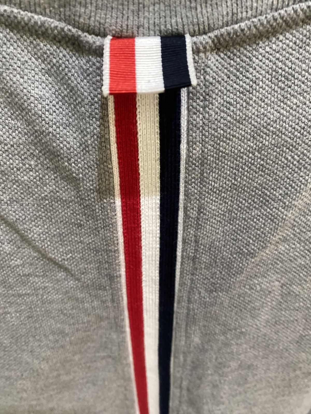 Moncler × Moncler Grenoble × Thom Browne Thom browne grosgrain loop back pique tshirt Size US L / EU 52-54 / 3 - 7 Thumbnail