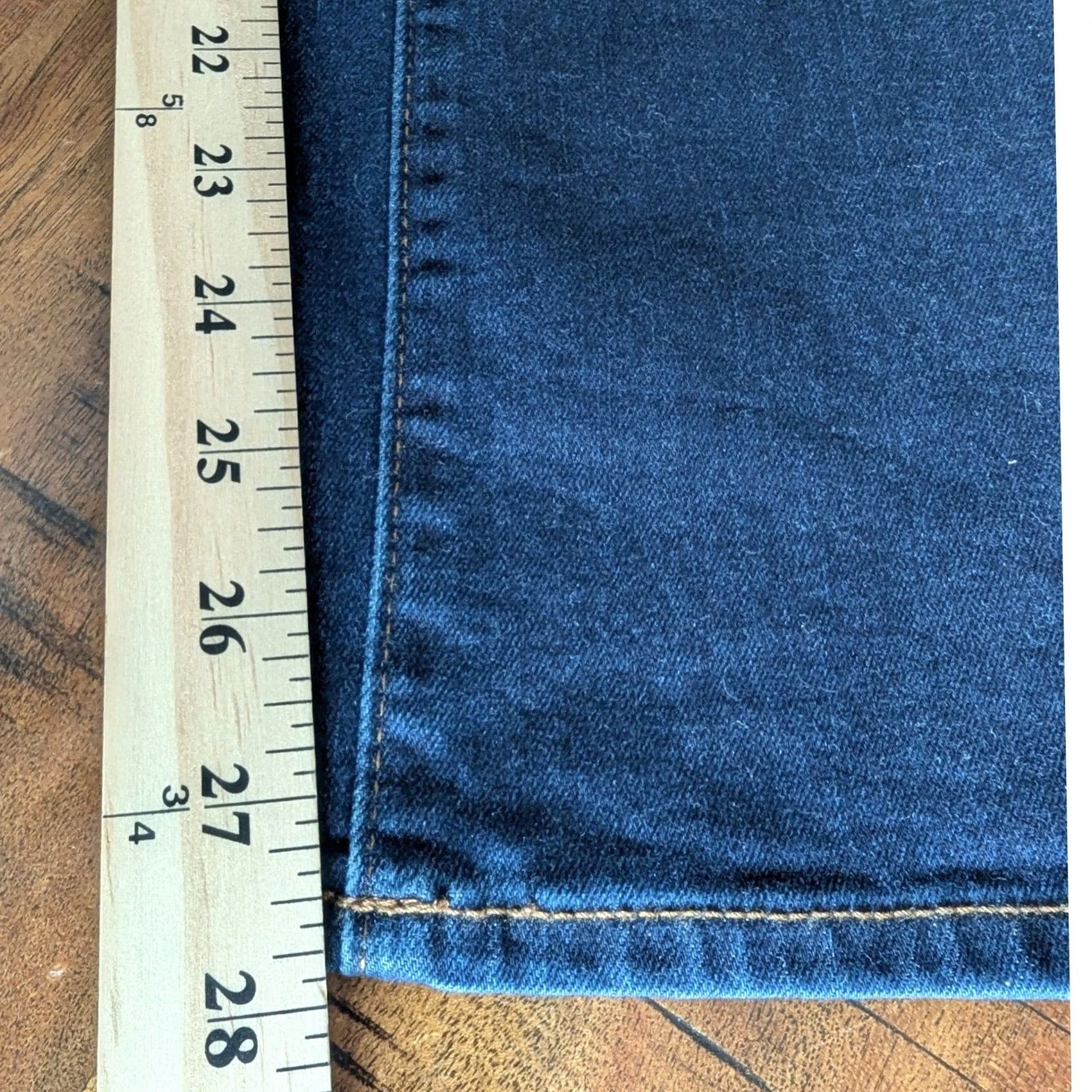 Old Navy Old Navy Kicker Boot-Cut Jeans Womens 12 Tall Mid-Rise Dark Wash Denim Indigo Boots-cut? Size 34" / US 12 / IT 48 - 8 Thumbnail